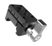 Aluminum Alloy Camera Clamp with 1/4 & 3/8 Threads Tool-Free Sliding Rails Mount for Stable Photography Gear Precise Sliding Clamp