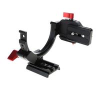 Aluminum Alloy Camera Mount Stand Semi Rings Quick Rotary Unobstructed Vertical Horizontal Photography Bracket