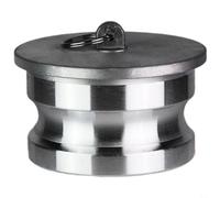 Aluminum Alloy Camlock Fitting Type DC Dust Cap Fluid Sealing Adapter For Oil Water Diesel Hydraulic For Media For Large Machinery Transport Equipment DP Male Inner Metal Construction(3 inch)