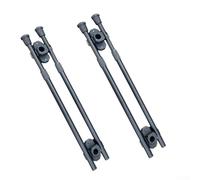 Aluminum Alloy Camping Table Legs Connection Links for IGT Tables, 30-60cm Adjustable Length, 1.5cm Inner Diameter, 5cm Connector Diameter, 4 Pack(4 Legs 2 Links)