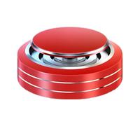 Aluminum Alloy Car Fragrance Diffuser - Non-Toxic & High-Temperature Resistant (Luxury Scent Decor, 360° Visible Airflow) (red)