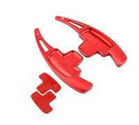 Aluminum Alloy Car Steering Wheel Shift Paddle Blade Car Steering Wheel Paddle Shifter Extension Cover For A B E R M Class? GLK, SLK(red)