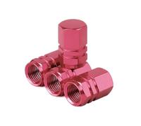 Aluminum Alloy Car Tire Valve Stem Caps Tyre Rim Valve Nipple Covers Dustproof Waterproof For Automobiles Motorcycles Trucks(Pink)