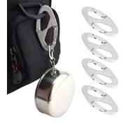 Aluminum Alloy Carabiners - Professional Safe Management Station, Internal Locking Device, Versatile Structural Metal Component, Security Support for Affid Performance