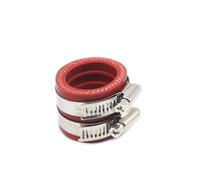 Aluminum Alloy Carb 35 40 45 50 55mm Motorcycle Carburetor Rubber Adapter Inlet Intake Pipe Fit For MIKUNI KEIHIN KOSO PWK Accessory Racing Carb(40mm red)