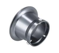 Aluminum Alloy Carb Carburettor Kit 50/55mm Motorcycle Modified Carburetor Air Filter Cup Fit For Keihin OKO KOSO PWK Wind Cup Horn Cup(Titanium 50mm)