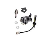 Aluminum Alloy Carb Carburettor Kit for 52cc 49cc 43cc Brush Cutter with Seal Hose Spark Plug Petrol Filter for Engine 40-5 44-5 For CG430 CG520 Racing Carb(D)