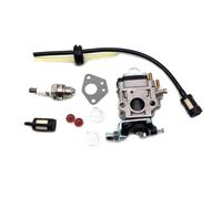 Aluminum Alloy Carb Carburettor Kit for 52cc 49cc 43cc Brush Cutter with Seal Hose Spark Plug Petrol Filter for Engine 40-5 44-5 For CG430 CG520 Racing Carb(C)