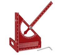 Aluminum Alloy Carpentry Protractor 180 Degree Adjustable Angles Tool For Accuracy Woodworking And Construction Projects Professional Carpenters Marking Gauges