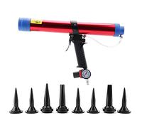 Aluminum Alloy Caulking Gun - Durable Solid Frame, Labor - Saving Simple Operation for Large Area Continuous Use in Building, Automotive, Solar Energy and More