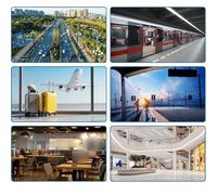 Aluminum Alloy CCTV Camera Pole Mount Bracket with 2 Adjustable Loops (up to 20 cm) and Flexible Angle Adjustment for Corner or Wall Installation