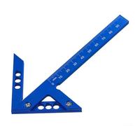 Aluminum Alloy Center Finder Ruler 45/90 Degree Right Angle Woodworking Tool for Precise Measuring and Scribing by Carpenters (Metric)