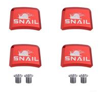 Aluminum Alloy Chainring Bolts 4pcs Square Nuts For Road Bike Single Speed Crankset Screws Replacement Parts Black Red Blue Golden Silver Purple Green(red)