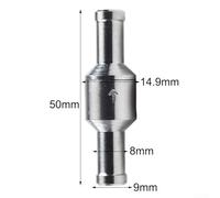 Aluminum Alloy Check Valve Perfectly Suited for Fluid Management in Transportation and Pump Systems (8mm)