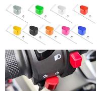Aluminum Alloy CNC Switch Key Cap for Motorbike Turn Signal for Honda, For Suzuki, et cetera (titanium)