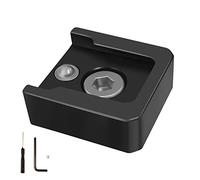 Aluminum-Alloy Cold Shoe Mount Adapter Base with 1/4" Mounting Screw for Camera Cage LED Light Expansion Holder