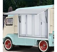 Aluminum Alloy Concession Trailer Window, Push Out Service Window with Double Layer Waterproof Design for Outdoor Food Vending