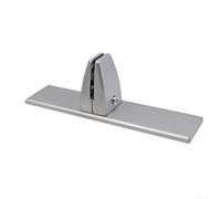 Aluminum alloy conference desk clamp with widened base and rounded edges designed for secure attachment and safe use in office and meeting room setups