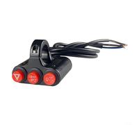 Aluminum Alloy Constructed Handlebar Switch For Motorcycles With High Beam Low Beam And Double Flash Options