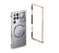 Aluminum Alloy Cooling Bumper Case For Redmagic 11 Pro Red Magic 11Pro+ Metal Frame Heat Dissipation Protective Hard Back Bumpers(Gold,RedMagic 11 Pro)