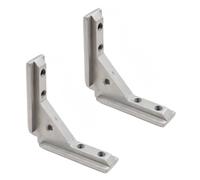 Aluminum Alloy Corner Bracket Angles Slot Connector Door Frame Fastener for Panel Door Frame Mounting Slot Enduring Fastener