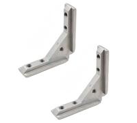 Aluminum Alloy Corner Bracket Angles Slot Connector Door Frame Fastener for Panel Door Frame Mounting Slot Enduring Fastener