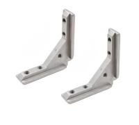 Aluminum Alloy Corner Bracket Angles Slot Connector Door Frame Fastener for Panel Door Frame Mounting Slot Enduring Fastener