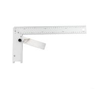 Aluminum Alloy Corner Ruler for Accurate Measurements with Clear Scale for Construction, Carpentry and Home Improvement Use (16inch/400mm)