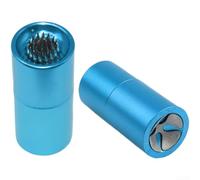 Aluminum Alloy Cue Tip Repair Kit 9-14mm Blue | Needle, grinder, storage for combo, blue finish, precise tip shaping, compact design for players