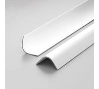 Aluminum Alloy Curved Edge Trim, 1m*3pcs Outdoor Edge Protection Rail, Tile Trim Corner Profile for Edge Guard, Tile Edge Protector for Bathroom & Garden Use(Porcelain White,30x30mm)