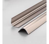 Aluminum Alloy Curved Edge Trim, 1m*3pcs Outdoor Edge Protection Rail, Tile Trim Corner Profile for Edge Guard, Tile Edge Protector for Bathroom & Garden Use(Rose Gold,20x20mm)