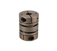 Aluminum Alloy D34L45 Double Diaphragm Coupling Elastic Connector D34mm L45mm Ball Screw Step Servo electronic starter Encoder Computer(6.35x14)