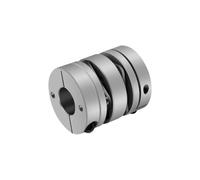 Aluminum Alloy D39L49 Double Diaphragm Coupling Elastic Connector D39mm L49mm Ball Screw Step Servo Motor Encoder Computer(12.7X12.7)