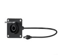 Aluminum Alloy DC 5521 Female Power Connector for Mini Power Socket, Black Wiring Module Jack for DIY Internet Setup(B)