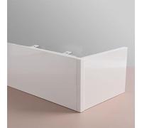 Aluminum Alloy Decorative Valance Frame for Roller Blinds Ceiling Mount 2.3m/7.5ft Curtain Pole Wall/Ceiling Mount Blackout Curtain Pelmet Panel No Tracks Included