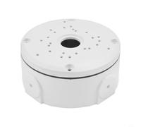 Aluminum Alloy Deep Base Junction Box for CCTV Security Cameras - Weatherproof Cable Management Box with 10cm & 12cm Diameter, White(10CM)