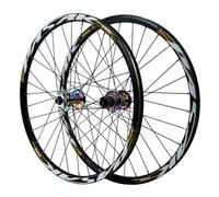 Aluminum Alloy Disc Brake Mountain Bike Wheels, 32H Spokes Double Wall Rims Front 2 Rear 4 Bearings For 24/26/27.5/29in Bike