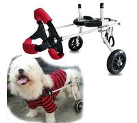 Aluminum Alloy Dog Wheelchair, Affordable Mobility Aid Under $60 for Hind Legs Rehabilitation, Supports Up to 58lbs, Easy Storage Solution