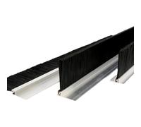 Aluminum Alloy Door Brush Sweep | Multicolor, 100cm Length, 10-200mm Brush Width, T-Shape Base for Home and In rial Use(T,55mm)