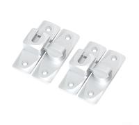 Aluminum Alloy Door Lock With 360 Degree Rotation And Enhanced Anti Theft Features, Suitable For Various Door Types, Comes In A Set Of 2(silver)