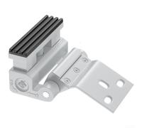 Aluminum Alloy Door Stopper Latch Anti-Theft Device | Adjustable fit 0-8mm, tool-free setup, prevents forced entry, compact travel size, fits most interior doors(D)