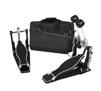 Aluminum Alloy Double Drum Pedal Tread Hammer With Storage Bag Drum Kit Bass Drum Pedal Accessories