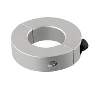 Aluminum Alloy Double Split Shaft Collar Clamp 6mm-40mm ID Stop Ring Fixing Clamping Ring for Industrial CNC Machine Tools Silver Color Two Piece Design 1pcs(6mm)