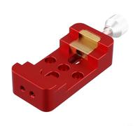 Aluminum Alloy Dovetail Mounting Base Clamp for Astronomical Telescope Equatorial Mount Finderscope - 102 X 49 X 30 Mm Red-Silver 300 G Compatible Having Vixen-Style Dovetail Rails(RED)