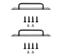 Aluminum Alloy Durable Sliding Door Handle Set for Balcony Wood Door, Wear-Resistant Pull Handle for House, 2Pcs Set