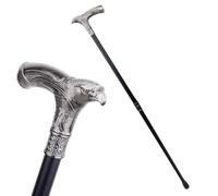 Aluminum Alloy Eagle Head Cane, Double Joint Fashion Walking Stick, Decorative Cospaly Party Walking Cane, Halloween Crosier 36.6''