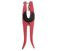 Aluminum Alloy Ear Tag Plier, Ear Tag Applicator for Livestock, Ergonomic Anti - Slip Handle with Spring Clamp and Rotatable Needle, Small Hole Puncher for Pig Cow Sheep