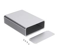 Aluminum Alloy Electric Box, Junction Case Integrated Enclosure, 45x120x160mm Matte Silver, Sealed Project Box for Circuit Board, DIY Electronic Projects with Heat Dissi