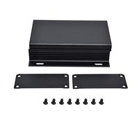 Aluminum Alloy Electric Box Project Case Split Enclosure Matte Black Plate for Industrial Equipment Housing Power Amplifier Circuit Board
