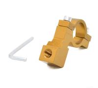 Aluminum Alloy Electric Motorcycle Rearview Mirror Base Fixed Installation Frame With 8mm Aperture For Secure Viewing Angle Single Pack(1PCS yellow)